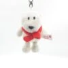 Nici 25950 Schlüsselanhänger Eisbär Mit Rotem Schal 10cm Plüsch Polar Bär