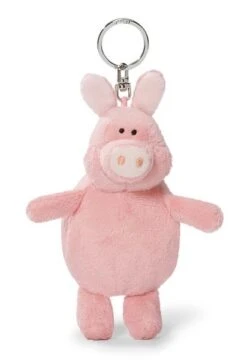 Nici 35093 Schlüsselanhänger Schwein Shaun10cm & Einkaufstasche Shopping Friend