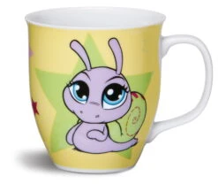 Nici 36475 Tasse Lila Schnecke Sweet Hearts Porzellan Kaffeetasse Teetasse