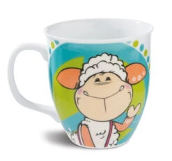 Nici 42221 Tasse Jolly Mäh Yoga Schaf Jolly Mellow & Jolly Jo 9,5x10cm Porzellan