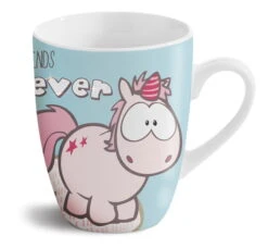 Nici 42346 Tasse Einhorn Theodor & Cloud Dreamer Friends Forever 8x10cm Porzellan