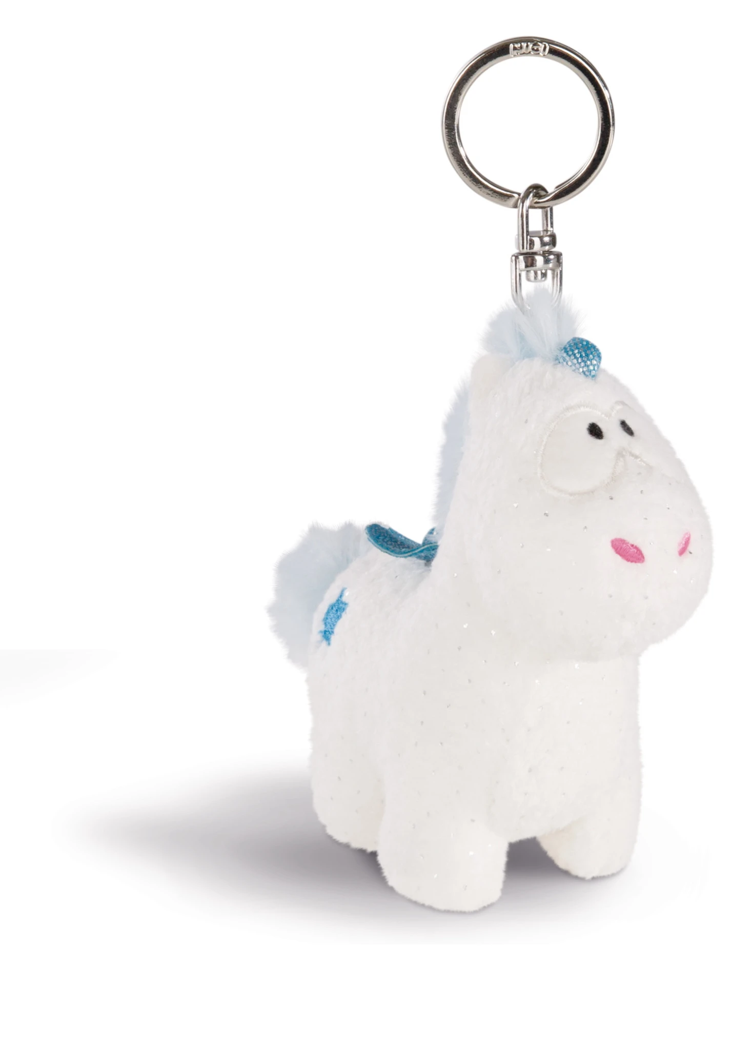 Nici 43251 Schlüsselanhänger Einhorn-Baby Theolino Glitzernd Ca 10cm Plüsch