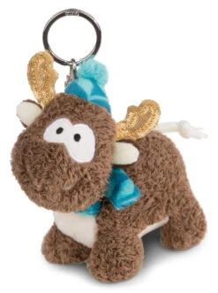 Nici 44101 Schlüsselanhänger Rentier Reny Heart 10cm Plüsch Winter