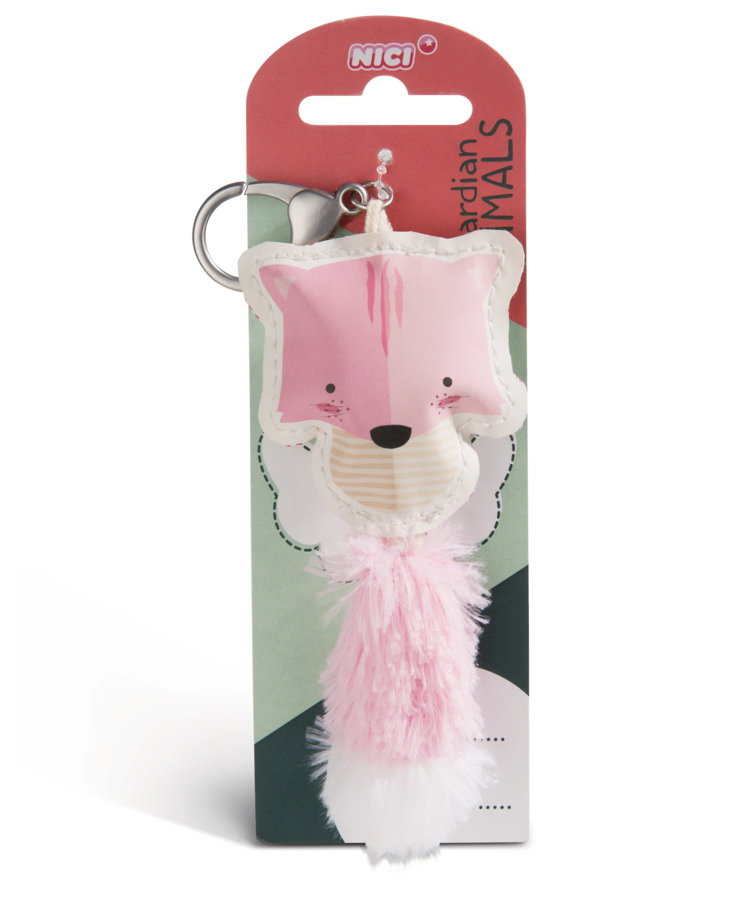 Nici 45581 Guardian Animals Katze Hellrosa 12cm Taschenanhänger Kunstleder