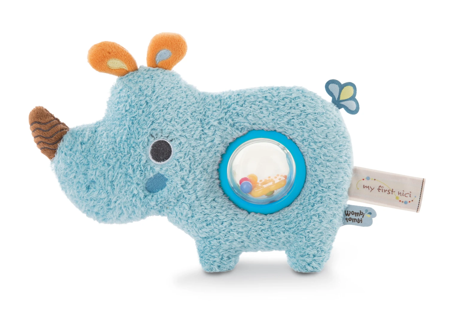 Nici 46582 Wombitombi Activity Schmusetier 2D Nashorn Manuffi 20cm My First Nici