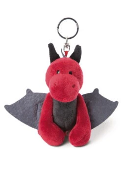 Nici 47997 Schlüsselanhänger Roter Drache Eldor 10cm Plüsch Dragonia