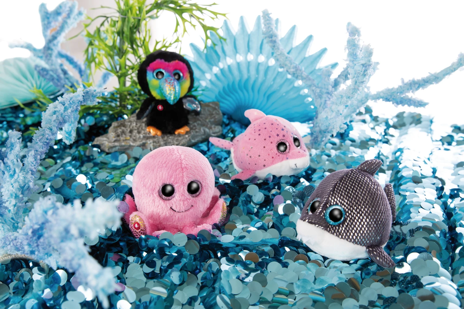 Nici 46960 Schlüsselanhänger Glubschis Summer Edition Delfin Delfina 9cm – Bild 2