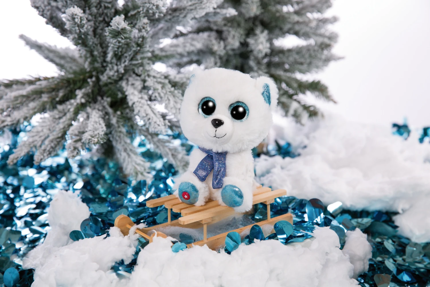 Nici 46955 Glubschis Winter Eisbär Benjie 15cm Plüsch Kuscheltier – Bild 2