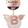 Nici 46971 Taschenanhänger Schutzbommel Mit Flügeln + Pompon Metallbuchstabe B