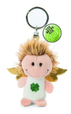 Nici 47524 Schlüsselanhänger Engel Mit Kleeblatt Plüsch 7cm Ich Bring Dir Glück