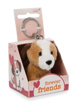 Nici 48130 Schlüsselanhänger Message Friends 6cm - Hund "Forever Friends"