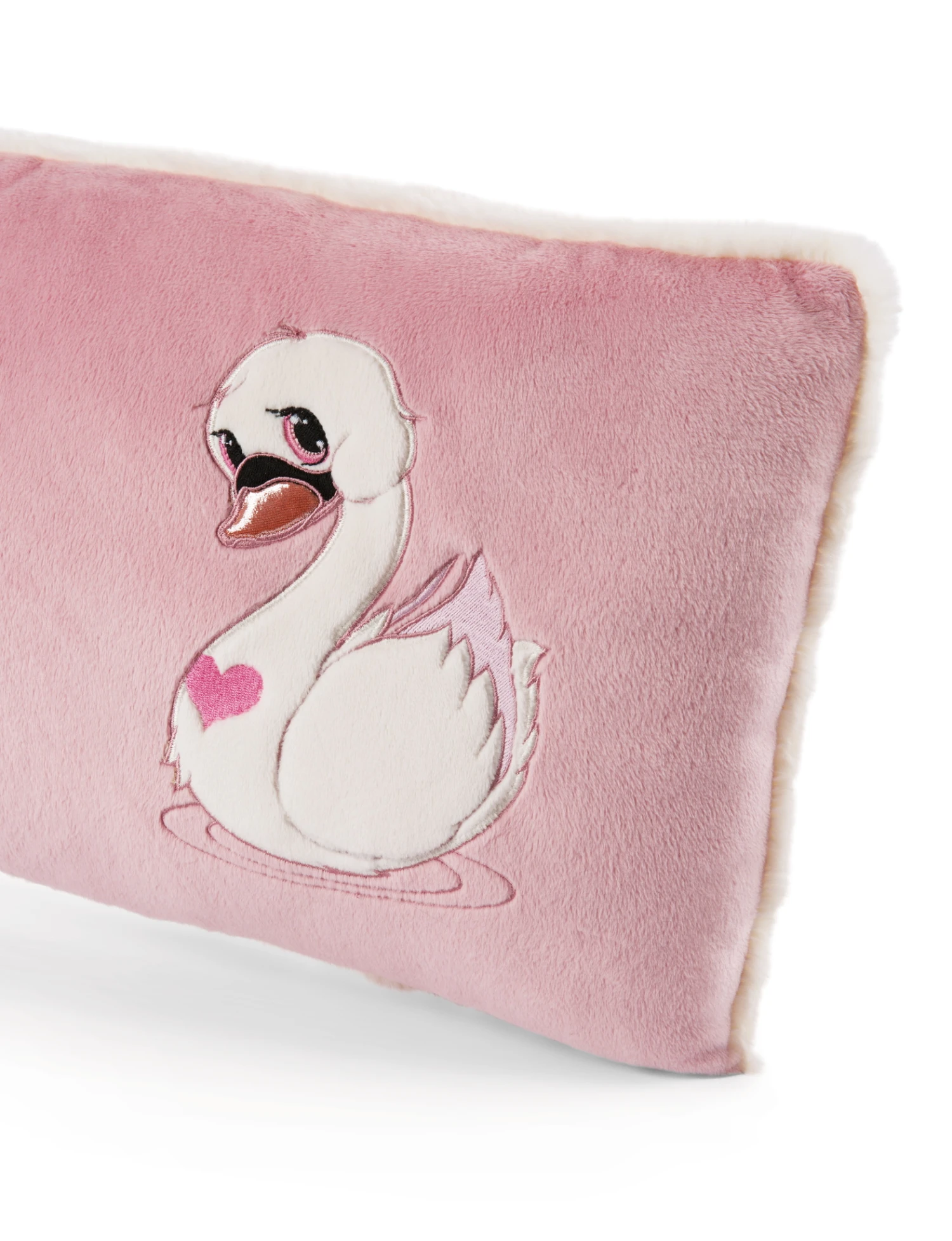 Nici 48274 Kissen Schwan Weiß Rechteckig 43x25cm Plüsch Love Classics GREEN – Bild 4