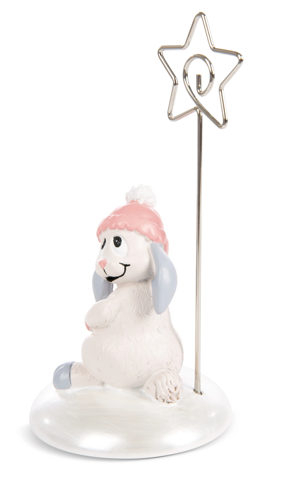 Nici 48360 Fotohalter Zettelhalter Hase Liska Polyresin Winter Friends – Bild 4