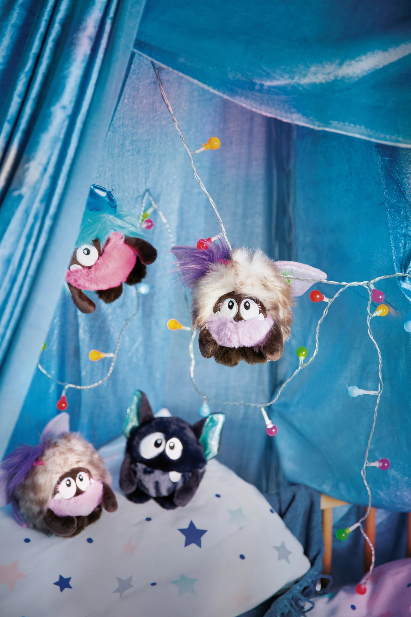 Nici 48423 Monsterdoos Monster Creepydoo Schwarz 10cm Plüsch Kuscheltier – Bild 6