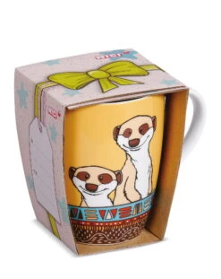 Nici 48748 Tasse Erdmännchen Meerkat Ethno Style 310ml Mit Banderole