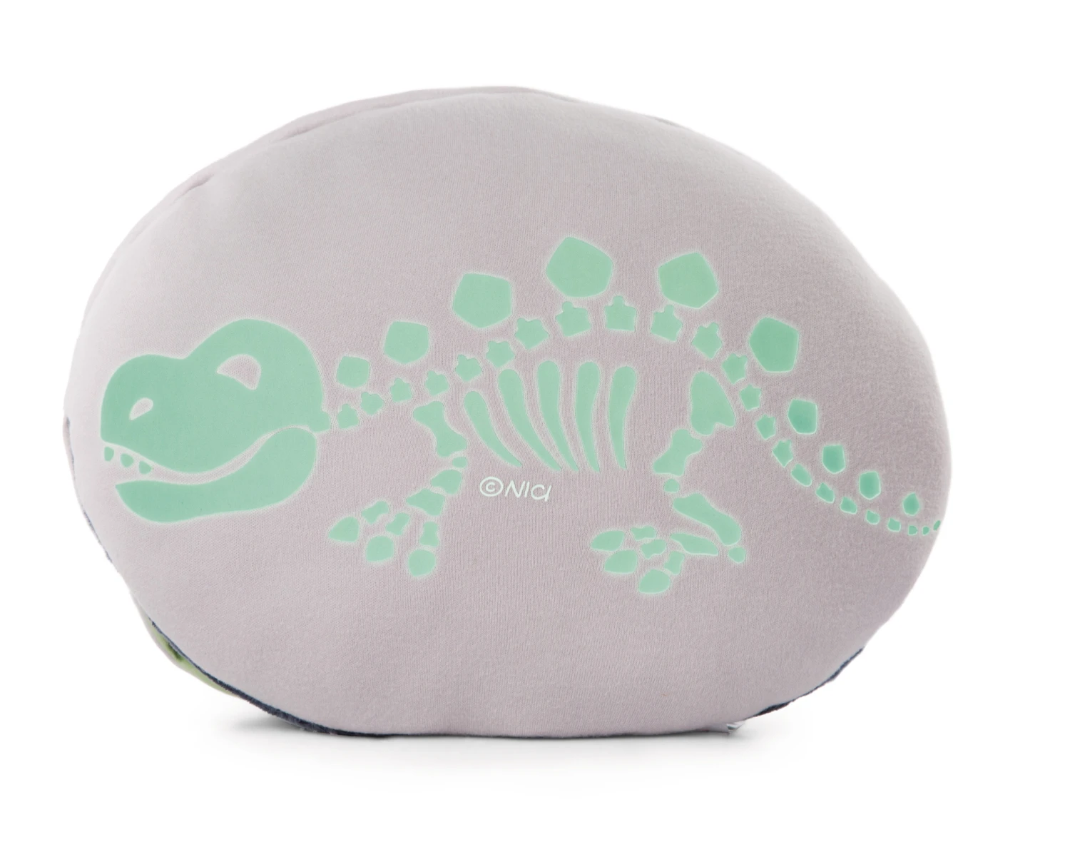 Nici 48820 Kissen Dinosaurier Fossily Wendeplüsch Glow In The Dark 32x26cm GREEN – Bild 5