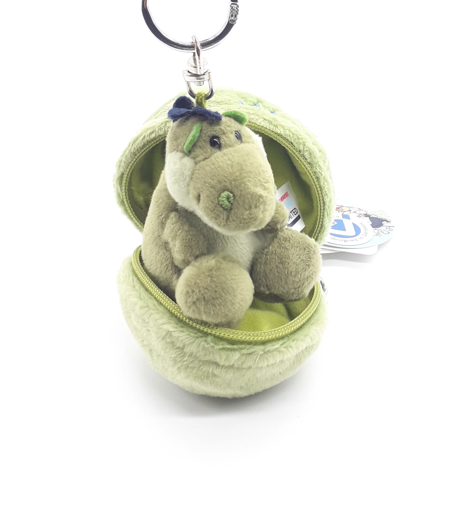 Nici 90349 Schlüsselanhänger T-Rex Im Ei 8cm Plüsch Kuscheltier Taiwan Limited